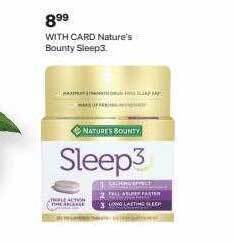 CVS Nature's bounty sleep3 offer
