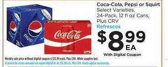 Foods Co Coca-cola, pepsi or squirt offer