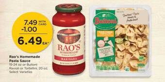 QFC Rao's homemade pasta sauce offer