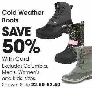 Cold weather boots