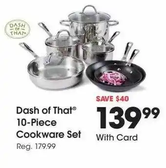 Fred Meyer Dash of that 10-piece cookware set offer