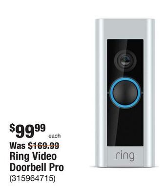 The Home Depot Ring video doorbell pro offer