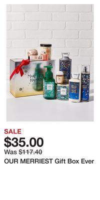 Bath & Body Works Our merriest gift box ever offer