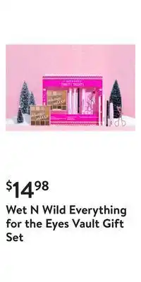 Walmart Wet n wild everything for the eyes vault gift set offer