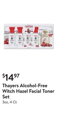 Walmart Thayers alcohol-free witch hazel facial toner set offer