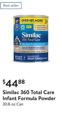 Walmart Similac 360 total care infant formula powder offer