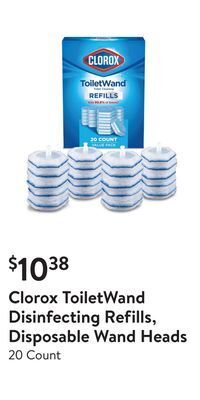 Walmart Clorox toiletwand disinfecting refills, disposable wand heads offer