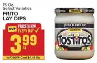 Food Lion Frito Lay Dips 15 oz offer
