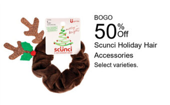 Walgreens Scunci Holiday Hair Accessories offer