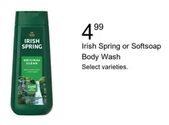 Walgreens Irish Spring or Softsoap Body Wash offer