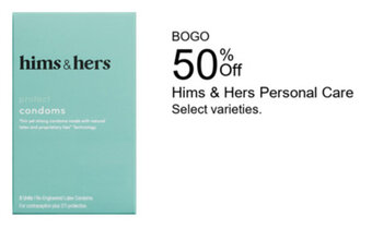Walgreens Hims & Hers Personal Care offer