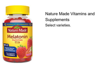 Walgreens Nature Made Vitamins and Supplements offer