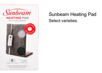 Walgreens Sunbeam Heating Pad offer