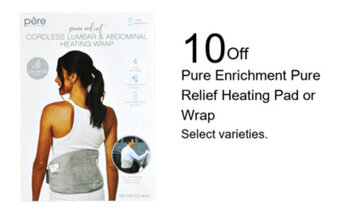 Walgreens Pure Enrichment Pure Relief Heating Pad or Wrap offer