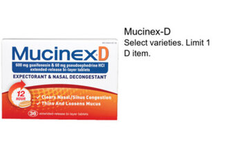 Walgreens Mucinex-D offer