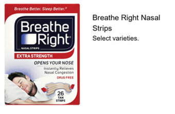 Walgreens Breathe Right Nasal Strips offer