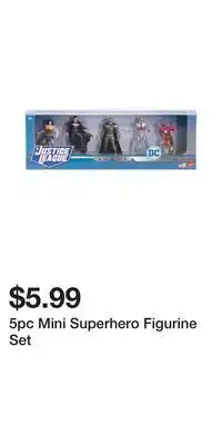 TJ Maxx 5pc mini superhero figurine set offer
