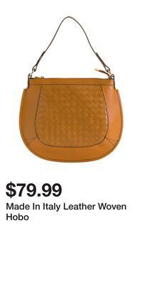 TJ Maxx Made in italy leather woven hobo offer