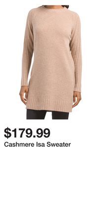TJ Maxx Cashmere isa sweater offer