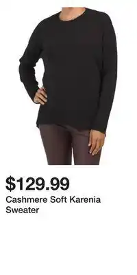 TJ Maxx Cashmere soft karenia sweater offer