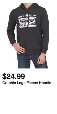 TJ Maxx Graphic logo fleece hoodie offer