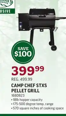 Sportsman's Warehouse Camp chef stxs pellet grill offer