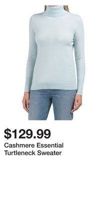 TJ Maxx Cashmere essential turtleneck sweater offer