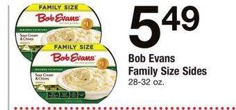 ACME Bob evans family size sides offer