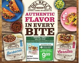 ACME Del real mexican entrées offer