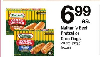 ACME Nathan's beef pretzel or corn dogs offer