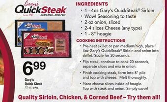 ACME Gary's quick steak offer