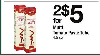 ACME Mutti tomato paste tube offer