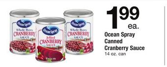 ACME Ocean spray canned cranberry sauce offer