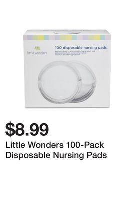 Kmart Little wonders 100-pack disposable nursing pads offer