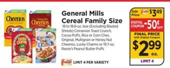 ShopRite Cereal family size offer