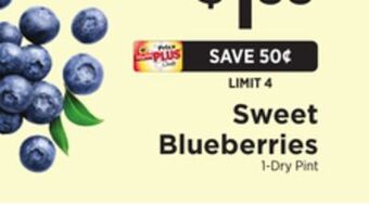 ShopRite Sweet blueberries offer