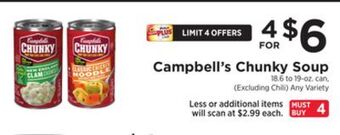 ShopRite Chunky soup offer