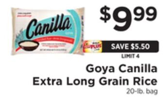 ShopRite Canilla extra long grain rice offer