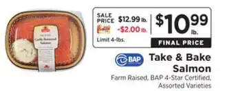 ShopRite Take & bake salmon offer