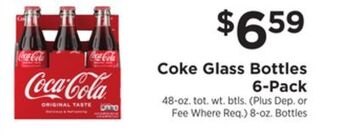 ShopRite Glass bottles 6-pack offer