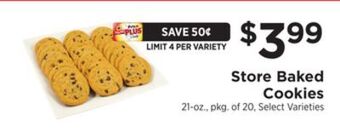 ShopRite Store baked cookies offer