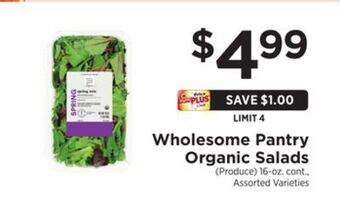 ShopRite Organic salads offer