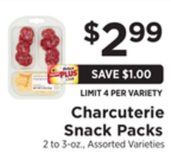 ShopRite Charcuterie snack packs offer