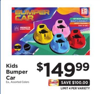ShopRite Kids bumper car offer