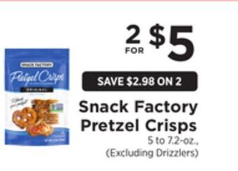 ShopRite Pretzel crisps offer