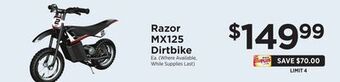 ShopRite Mx125 dirtbike offer