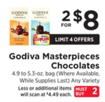 ShopRite Masterpieces chocolates offer