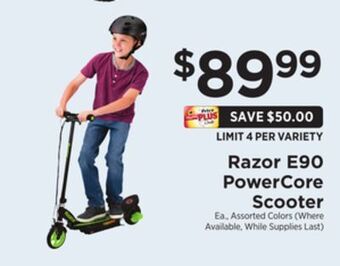 ShopRite E90 powercore scooter offer