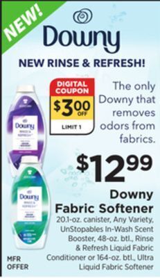 ShopRite Fabric softener offer