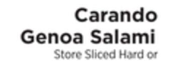 ShopRite Genoa salami offer